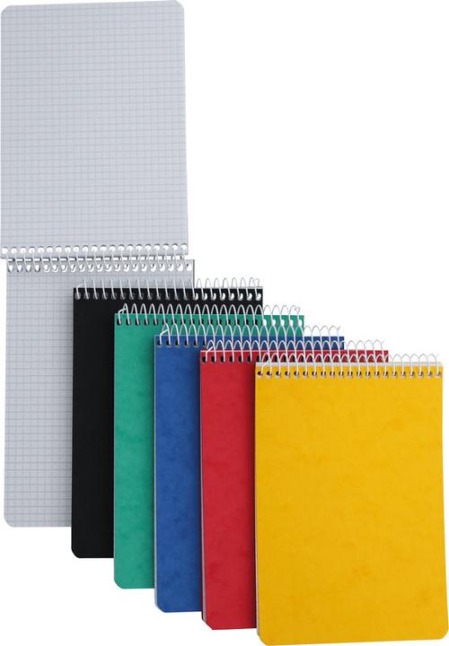 Image du produit Naturaline Cahier à reliure spirale avec couverture en presspan (De part et d'autre, A6, Quadrillé, Couverture rigide)