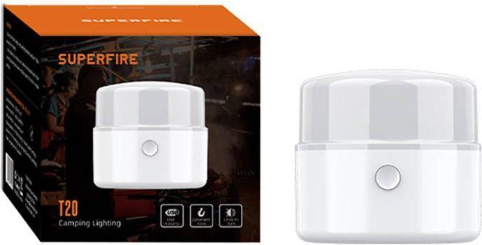 Actual product image Superfire Lampa kempingowa SupFire T20, USB, 200lm, 1200mAh