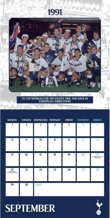 Produktbild Tottenham Hotspur FC Wandkalender Legends 2025 Quadratisch (30 x 30 cm, Englisch)