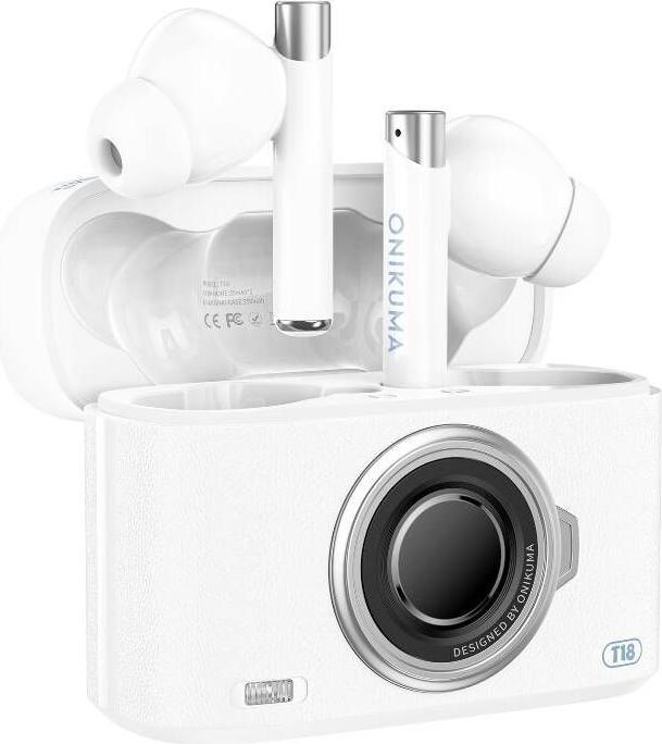 Produktbild Onikuma T18 Bluetooth In-Ear Earphones White (18 h, Kabellos)