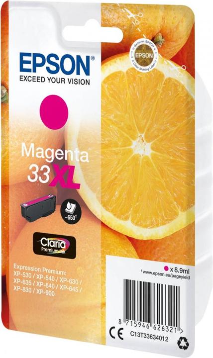 Actual product image Epson 33XL Claria Premium (M)