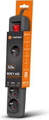 Actual product image Genesis NATEC Surge protector Bercy 400 5m (5 x, CEE 7/5, 5 m)