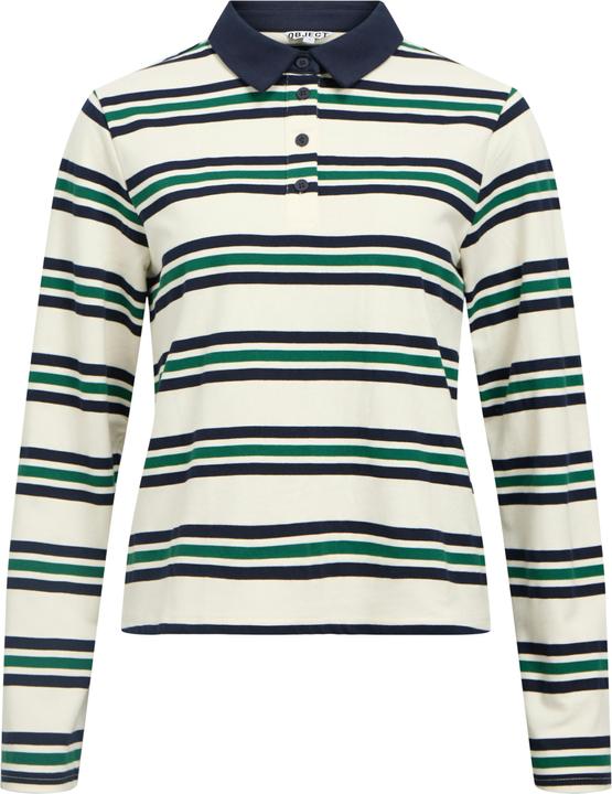 Object Gestreiftes Langarm-Poloshirt (XS)