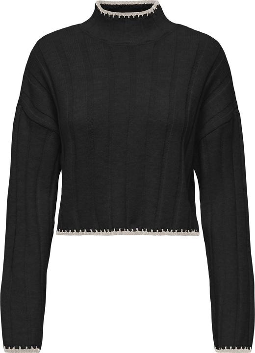 Only Normal geschnitten Hoch geschlossen Tief angesetzte Schulter Pullover Strickpullover (XL)