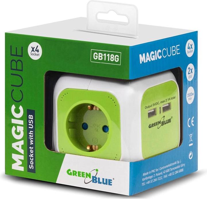 Produktbild Greenblue Steckdosen (4 x, CEE 7/5, 1.40 m)