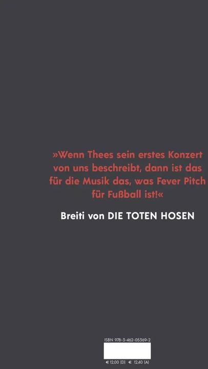 Actual product image Thees Uhlmann über Die Toten Hosen (German, Thees Uhlmann, 2019)