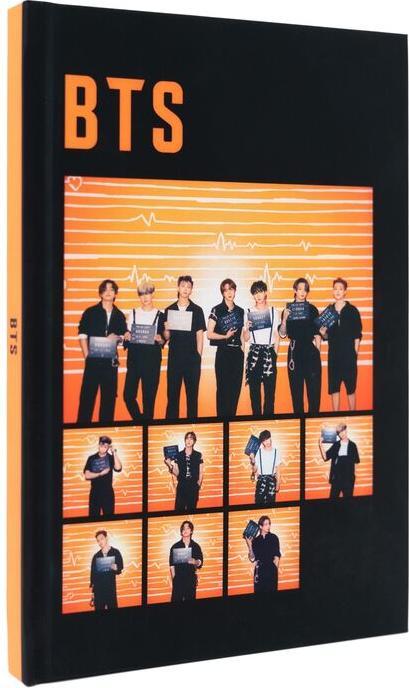 Actual product image BTS A5 premium notebook (A5, Checked, Hardcover)