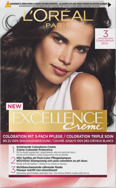 Produktbild L'Oréal Paris Excellence Cream (3 Dunkelbraun)