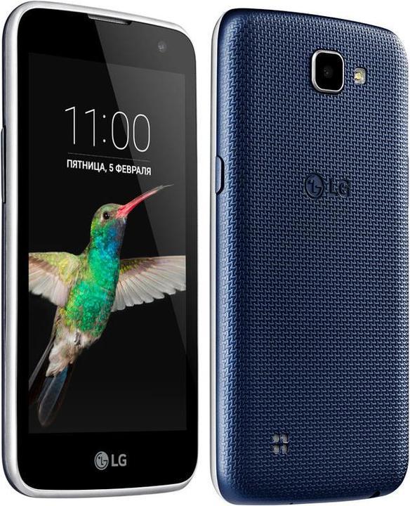 LG K4 Lte K120e (8 GB, Schwarz, Blau, 4.50", Hybrid Dual SIM, 5 Mpx, 4G)