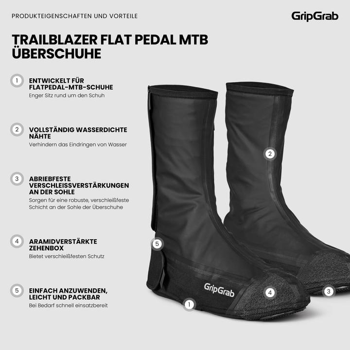 Immagine prodotto GripGrab Copriscarpe per pedali TrailBlazer a tariffa flat (44, 45)