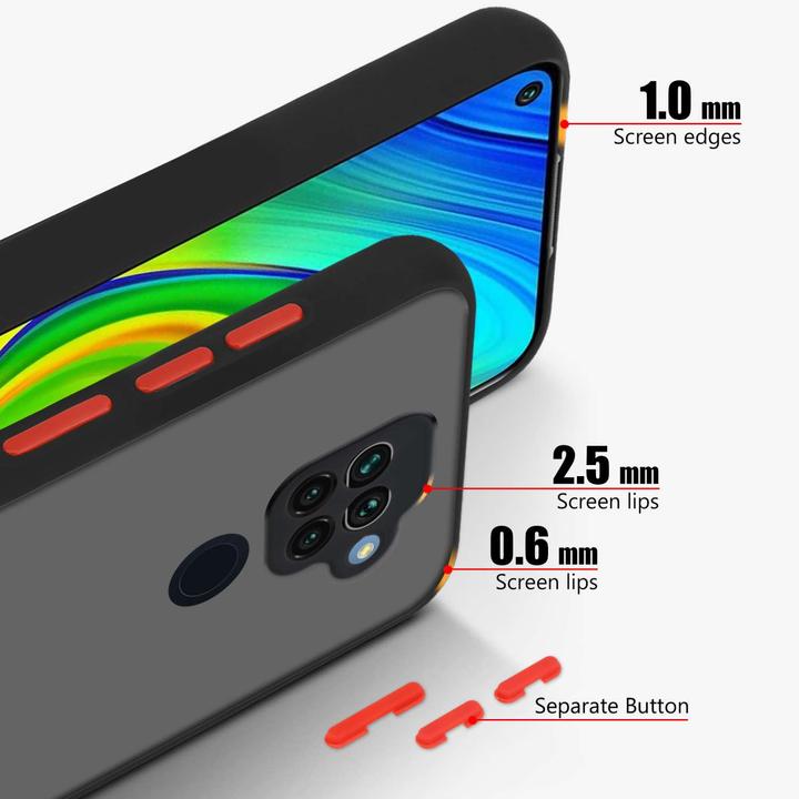 Actual product image Cadorabo Bumper Case for Xiaomi RedMi NOTE 9 Hybrid Matt (Xiaomi Redmi Note 9)