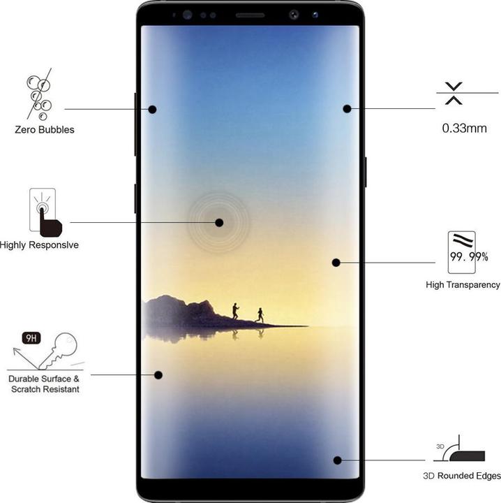 Image du produit Eiger Mountain Glass Clear Edge (1 pièce(s), Samsung Galaxy Note 8)