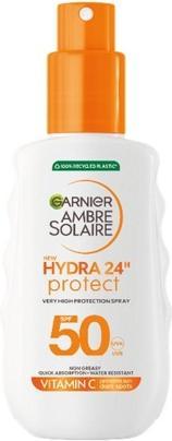 Produktbild Garnier Ambre Solaire Hydra 24h Protective Spray Spf 50 150ml (Sonnenspray, SPF 50, 150 ml)