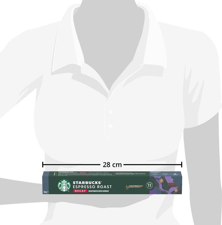 Image du produit Starbucks Decaffeinated Espresso Roast by Nespresso Dark Roasts (10 x Port.)