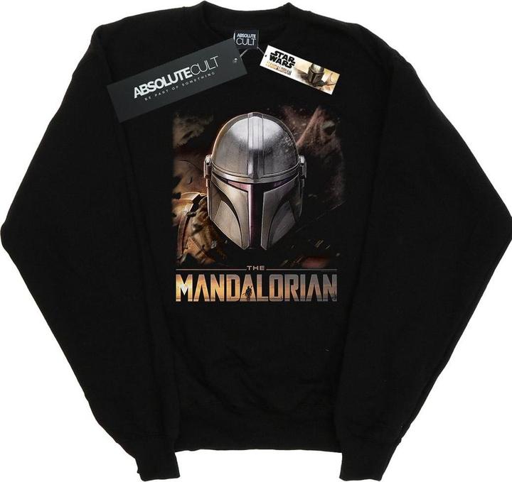 Star Wars The Mandalorian Helmet Sweatshirt Jungen (104)