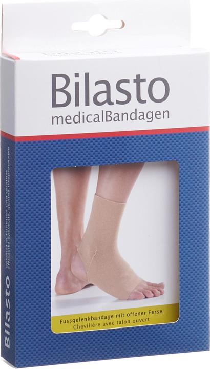 Produktbild Bilasto Uno Fussgelenkbandage S Ferse offen beige (S)