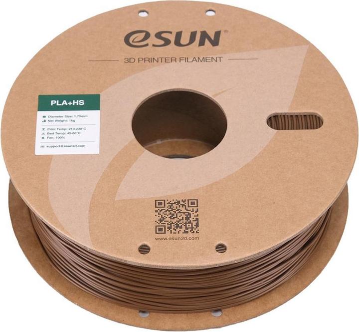 Image du produit eSUN EPLA+HS 1,75mm BROWN 1kg (PLA+ LECTURE, 1.75 mm, 1000 g, Marron)