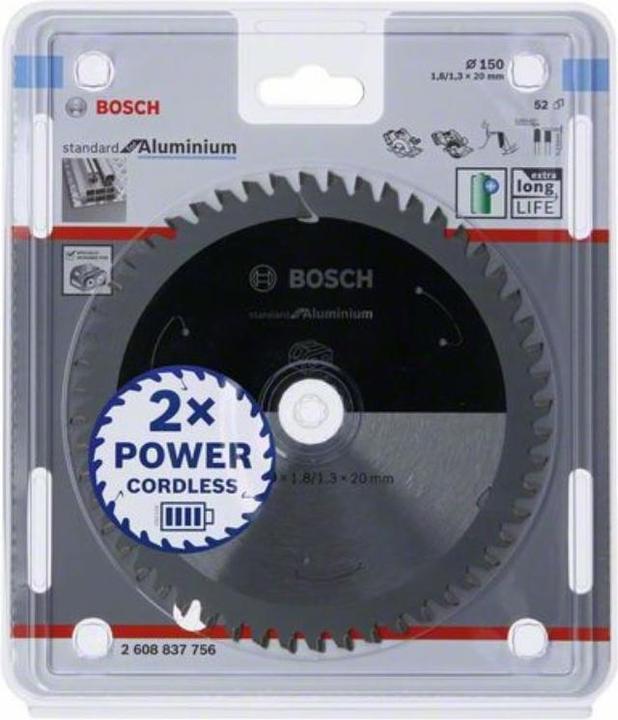 Actual product image Bosch Professional Zubehör PRO Aluminium cordless circular saw blade, 150 x 1.8 x 20 mm