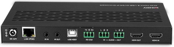 Actual product image Lindy 4K30 HDMI & USB over IP Encoder Multicast & Videowall