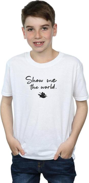 Actual product image Disney Boys Aladdin Show Me The World T-Shirt (116)