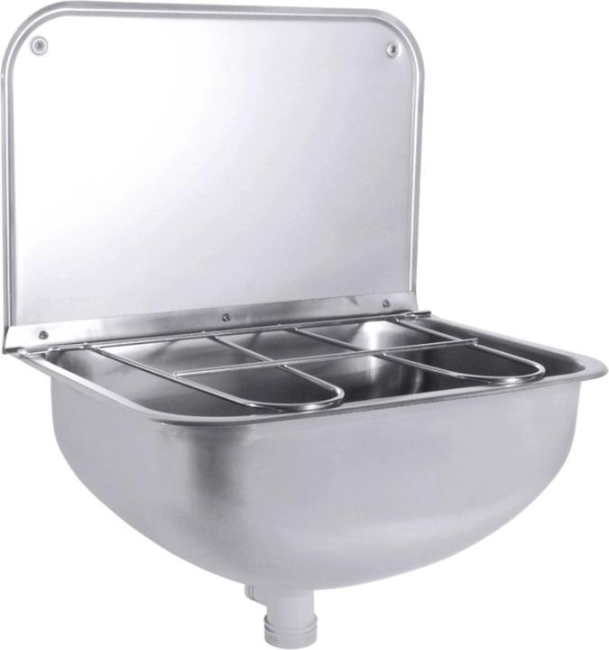 Produktbild Contacto Ausgussbecken mit Ablegerost mit Bodenventil, mit Konsole (315 mm, 430 mm)
