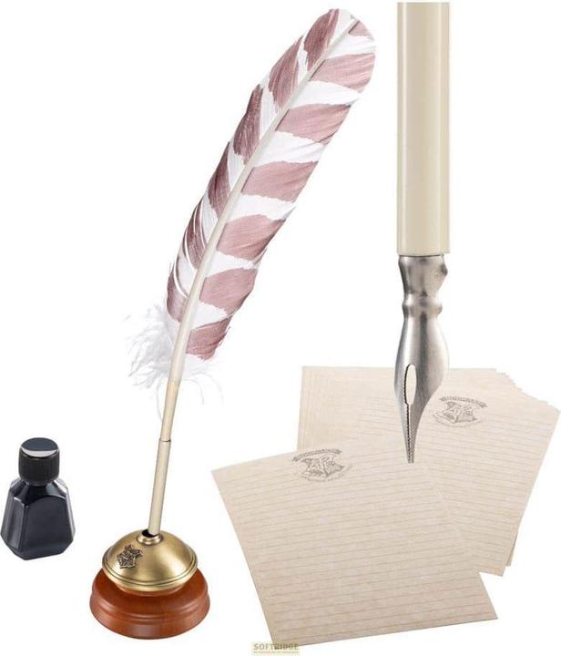 Noble Collection Harry Potter Replik Hogwarts-Schreibfeder mit Hogwarts-Papier 31 cm