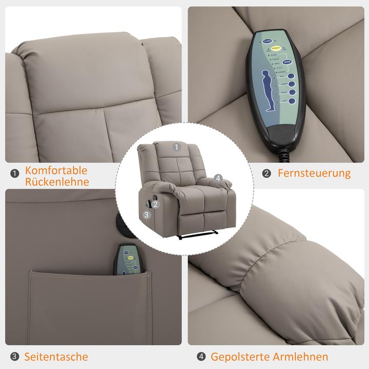 Actual product image Homcom Electric massage chair with reclining function