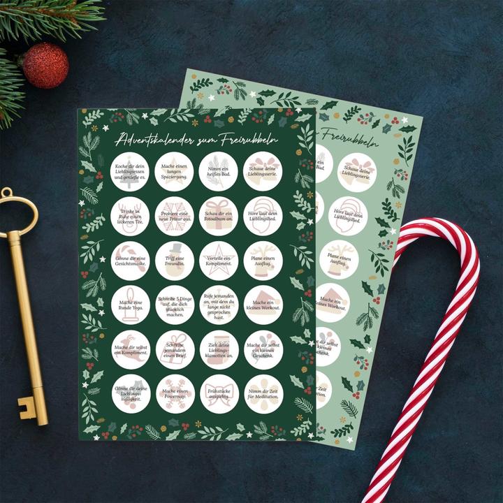 Actual product image Papierdrachen Advent Calendar to Scratch Free - Little Time Out