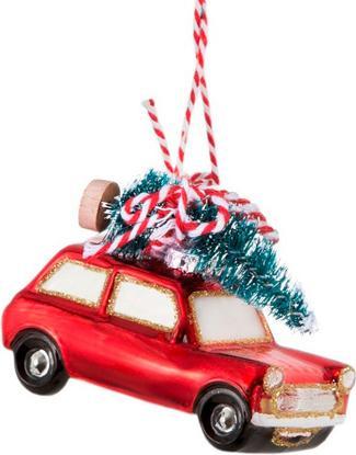 Produktbild Sass & Belle Weihnachtskugel Auto mit Weihnachtsbaum