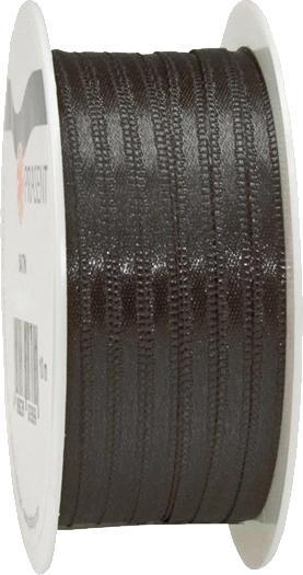 Image du produit Ruban cadeau satin 3mmx10m noir, ruban satin enroulé (Ruban)