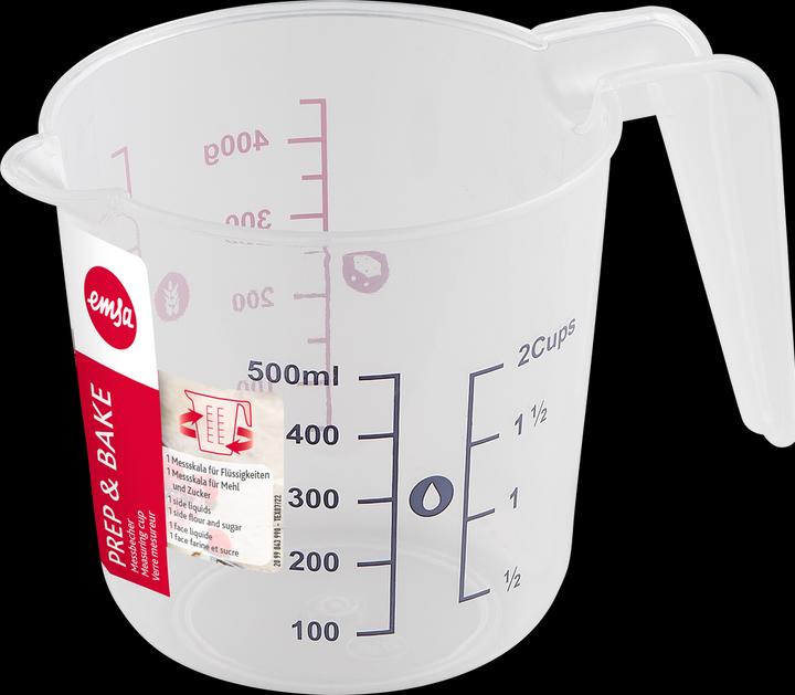 Actual product image Emsa Prep&Bake Plastic Measuring Cup 0,5L (500 ml)