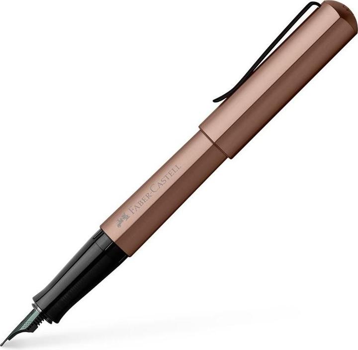Immagine prodotto Faber-Castell Penna stilografica Hexo bronzo F (Bronzo)