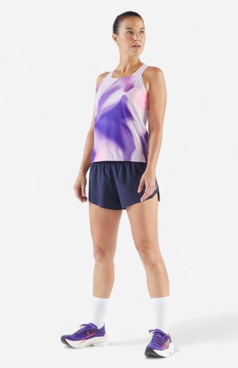 Actual product image Kiprun Lauf-Tanktop Damen leicht - Run 900 Light violett Print (XS)
