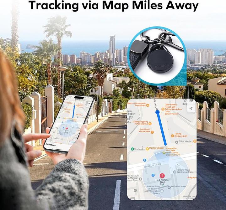 Actual product image Momax Pinpop key finder - Black (iOS)