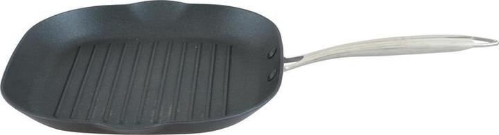 Point Virgule Pan--moi gietijzeren grillpan met ecalibur coating 28x28cm (Grill pan, Cast iron)