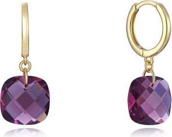 Produktbild Viceroy Stylish gold-plated earrings with purple crystals Elegant 13102E100-57