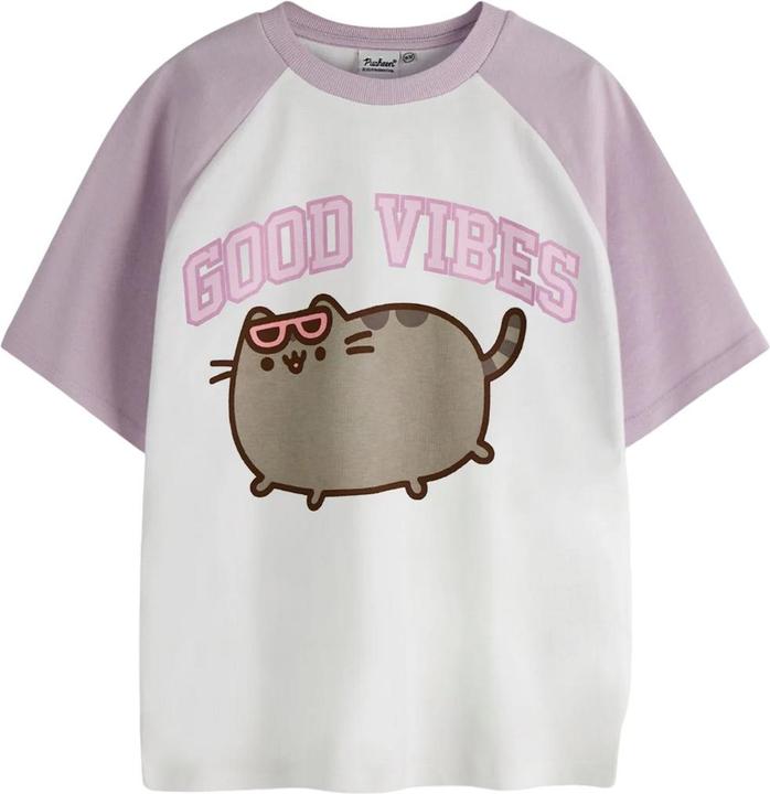 Produktbild Pusheen Good Vibes TShirt Mädchen Raglanärmel (158, 164)