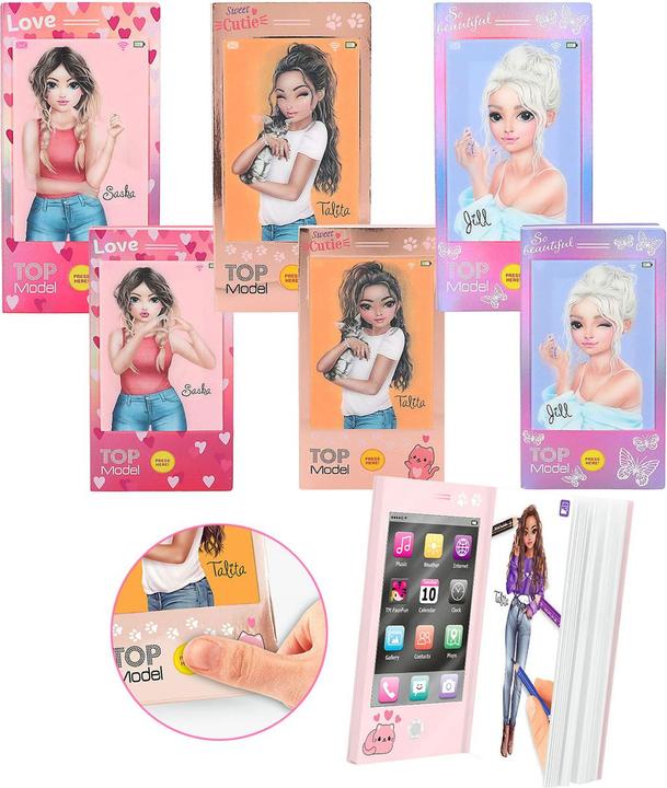 Image du produit Depesche TOPModel - Mini livre de coloriage avec son - 1 pièce