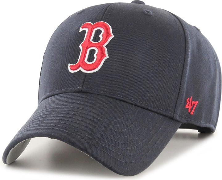 47 Brand Adjustable Cap - MLB Basic Boston Red Sox Navy (One Size)