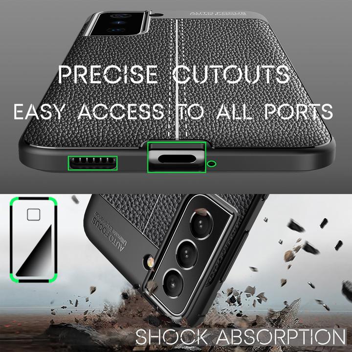 Immagine prodotto Nalia Custodia per cellulare in silicone con aspetto in pelle (Samsung Galaxy S22)