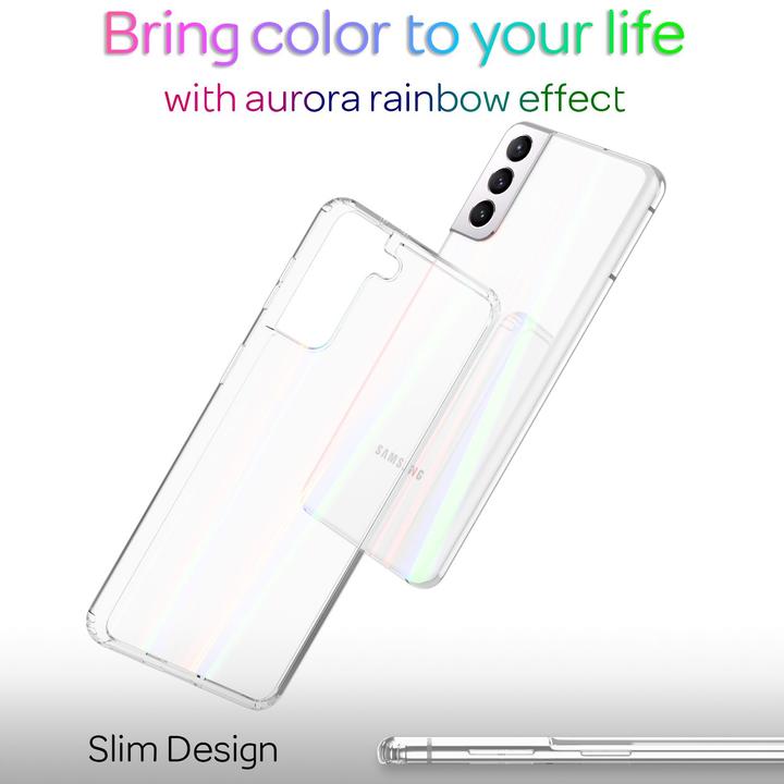 Produktbild Nalia Klare Hartglas Hülle Regenbogen Effekt (Samsung Galaxy S22)