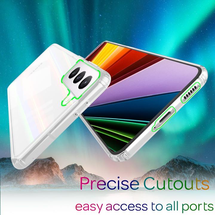 Produktbild Nalia Klare Hartglas Hülle Regenbogen Effekt (Samsung Galaxy S22)