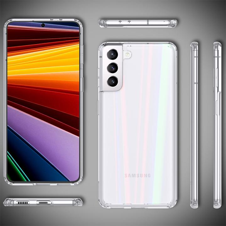 Produktbild Nalia Klare Hartglas Hülle Regenbogen Effekt (Samsung Galaxy S22)