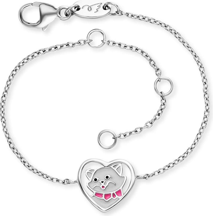Immagine prodotto Herzengel Bracciale gatto (12 cm, Argento 925, Smalto)
