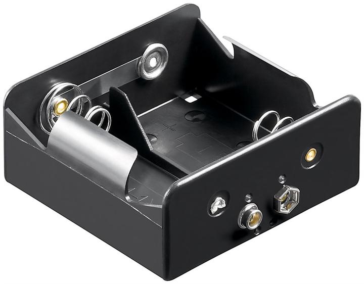 Produktbild Goobay 2x Batteriehalter - Druckknopf