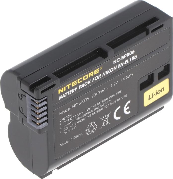 Actual product image Nitecore EN-EL15bKamera Akku für Nikon (Camera battery)