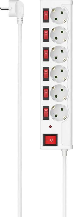 Produktbild Hama 00223157 Intelligente Steckerleiste 6 AC-Ausgänge 1,4 m 3680 W (6 x, CEE 7/3, 1.40 m)