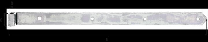 Productafbeelding GAH Rolluikband lengte 600 x 13 x 40 mm dikte 5 mm staal galv. verzinkt dikke film passief...