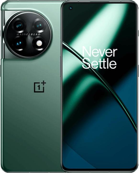 Produktbild OnePlus 11 (128 GB, Eternal Green, 6.70", Hybrid Dual SIM + eSIM, 50 Mpx, 5G)