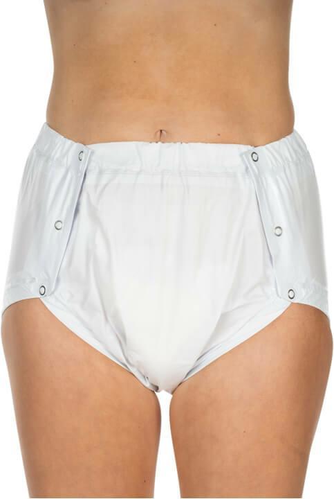 Immagine prodotto Suprima Slip in PVC abbottonabile per donna e uomo bianco (1 x, M)